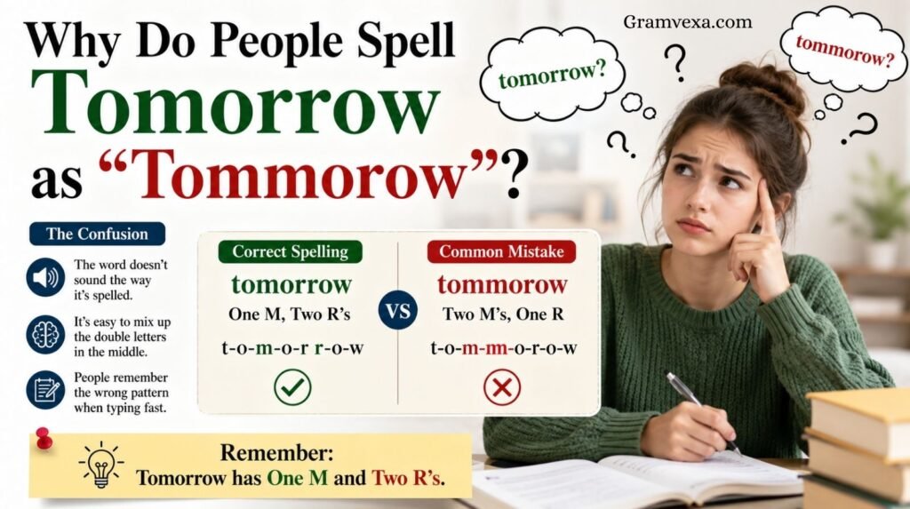 Tomorrow vs Tommorow