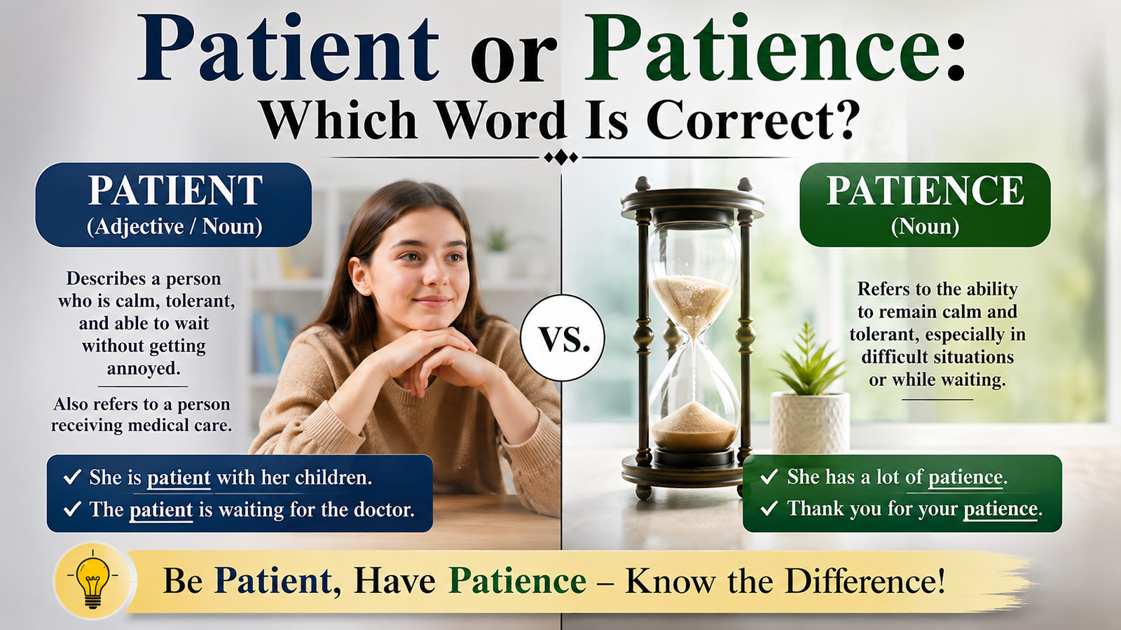 Patient or Patience